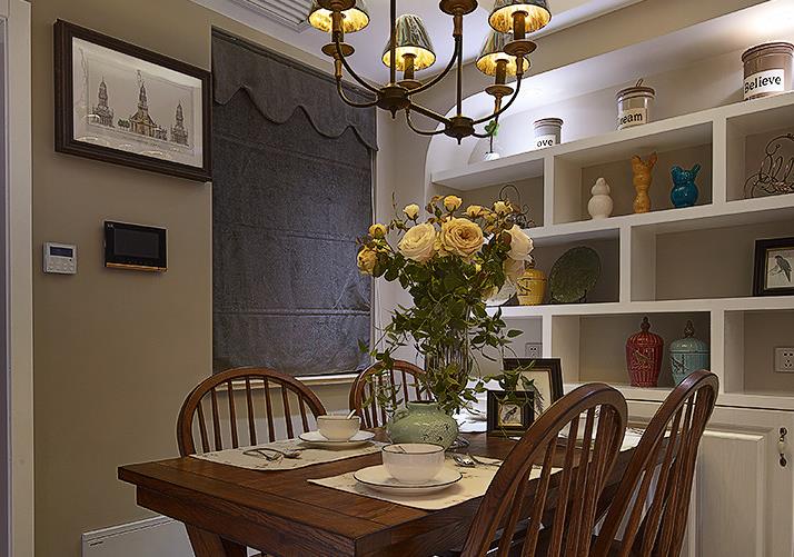 简约 美式 现代 二居 温馨 餐厅图片来自佰辰生活装饰在89平现代美式温馨之家的分享