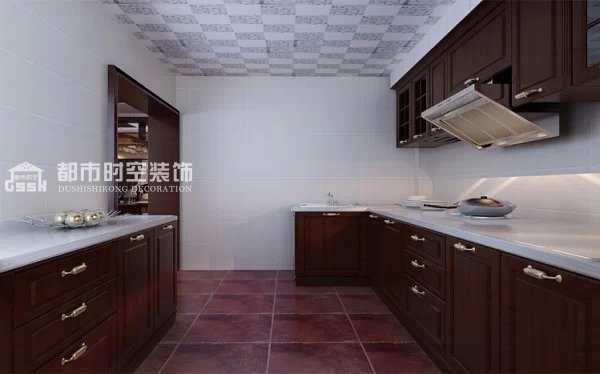 中式 四居 白领 小资 传统 厨房图片来自山西都市时空装饰小吴在富丽华庭190中式设计的分享