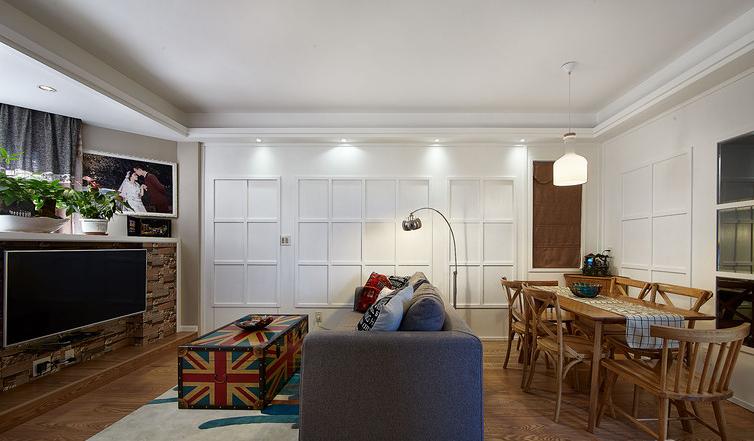 客厅图片来自佰辰生活装饰在简约美式打造家的感觉的分享