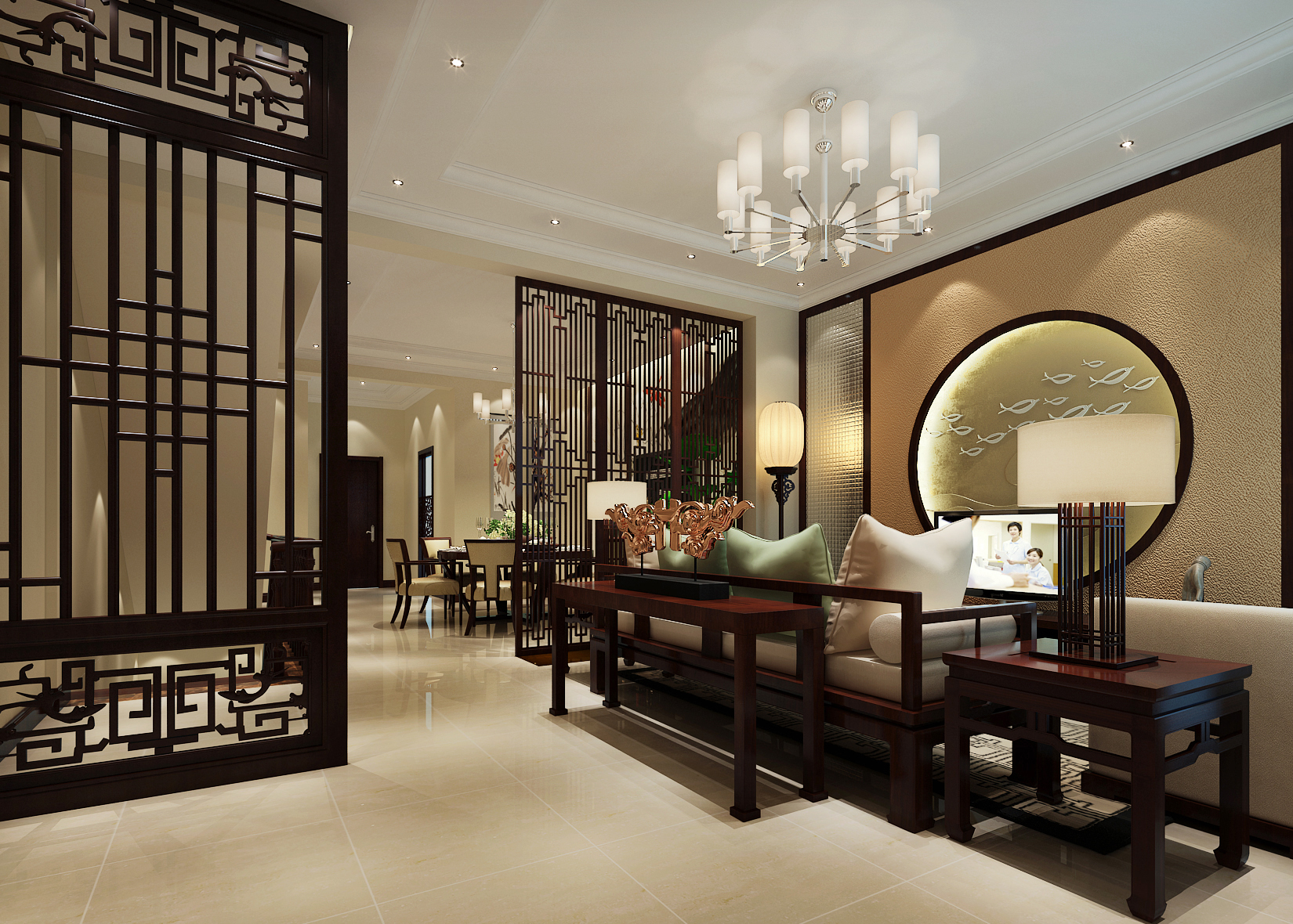 刘杨成 刘杨 杨成 客厅图片来自交换空间刘杨成室内设计师在23万两口之家中式、简约别墅的分享
