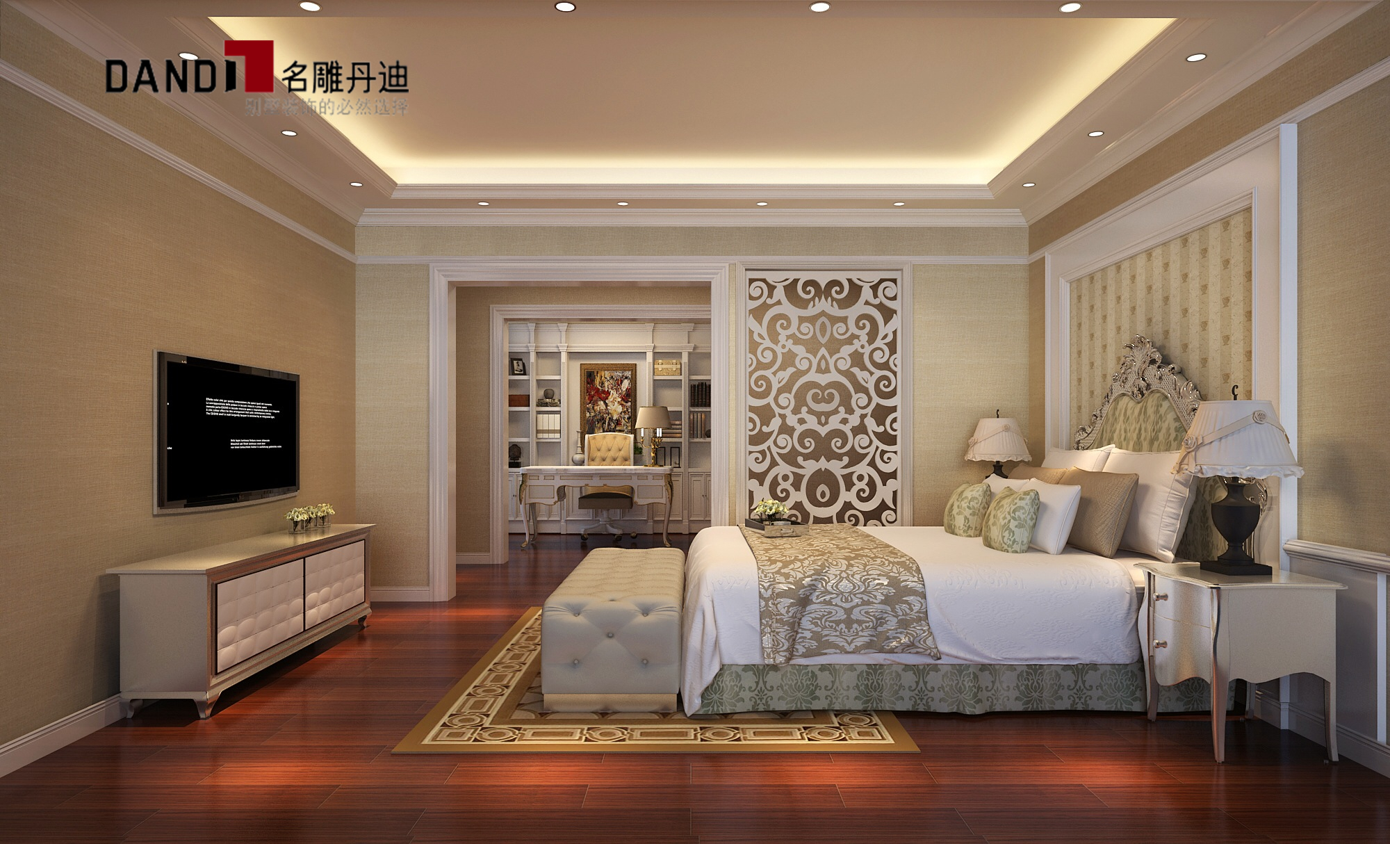 别墅 巴洛克别墅 欧式别墅 70后装修 别墅设计 卧室图片来自广州名雕装饰在巴洛克风格别墅的分享