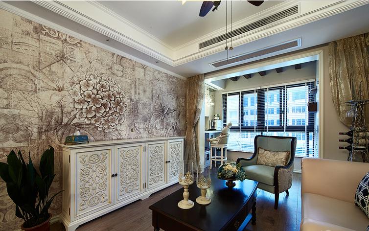 客厅图片来自佰辰生活装饰在89方打造约塞米特美式风格的分享