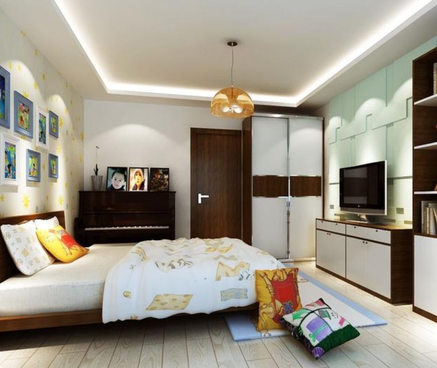 三居 卧室图片来自亚光亚装饰在中铁国际城 三居室 新中式风格的分享
