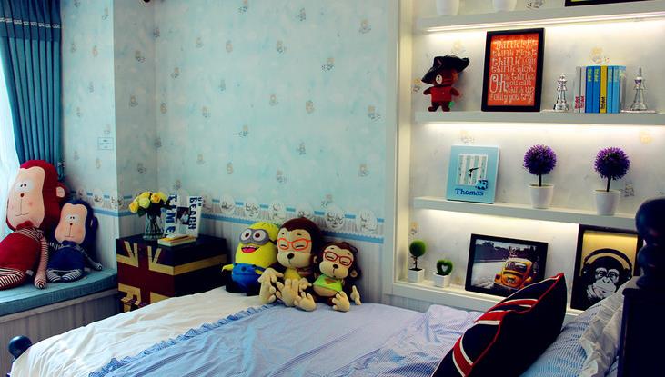 欧式 简约 三居 温馨 自然 收纳 儿童房图片来自佰辰生活装饰在106平北欧风情三居空间的分享