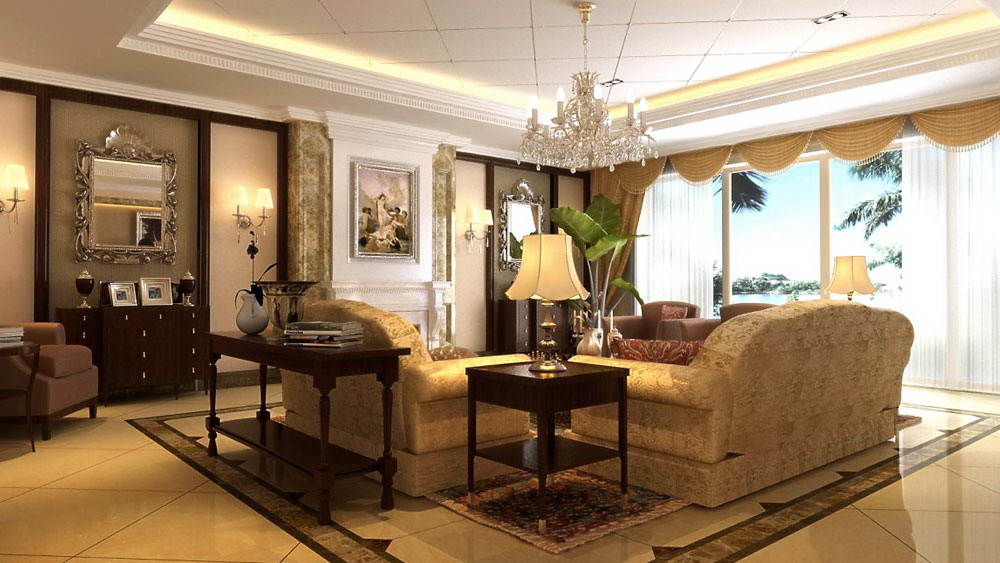 欧式 三居 客厅图片来自高度国际装饰设计集团凌军在长滩壹号160平米欧式风格的分享