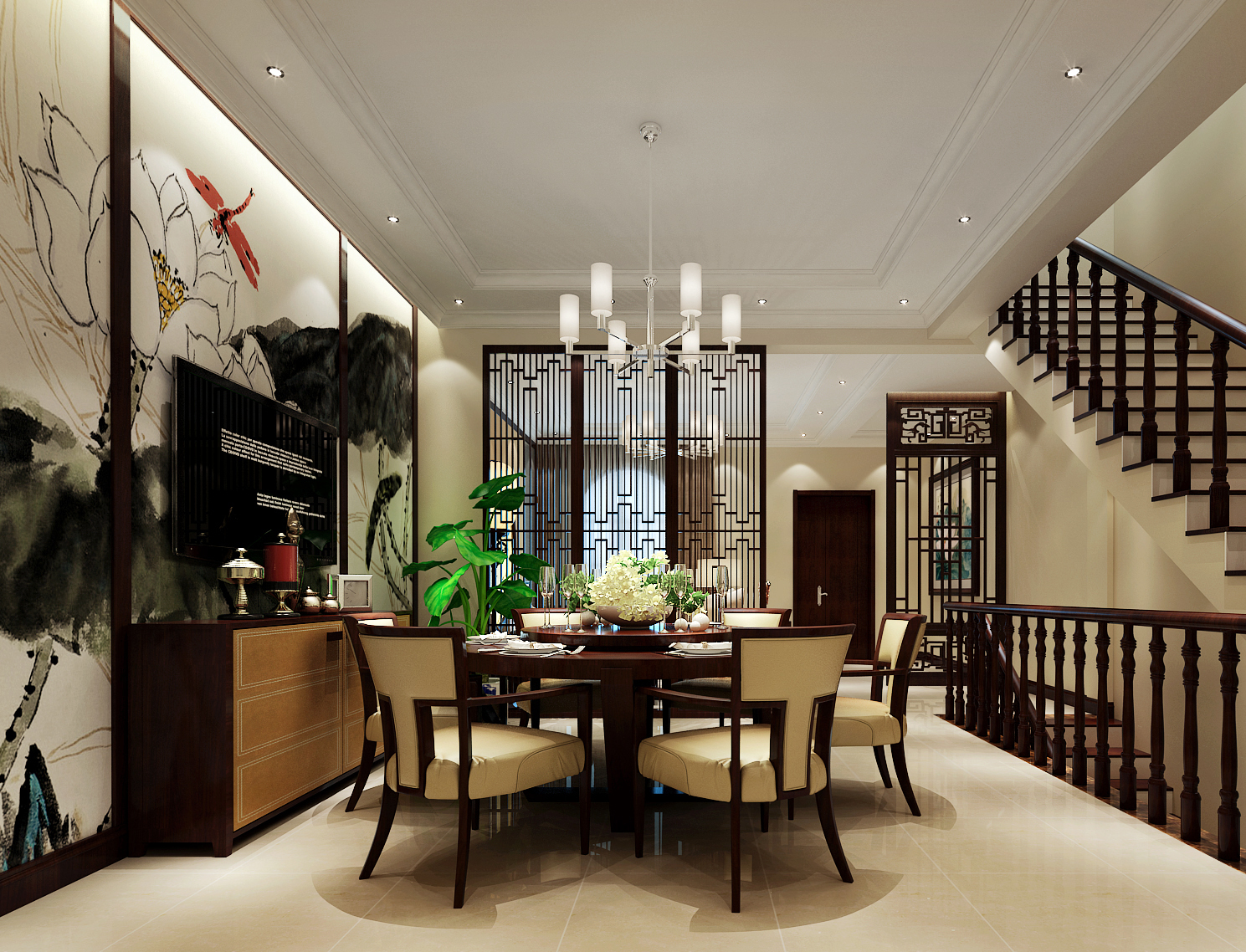 刘杨成 刘杨 餐厅图片来自交换空间刘杨成室内设计师在26万打造法式典雅浪漫别墅的分享