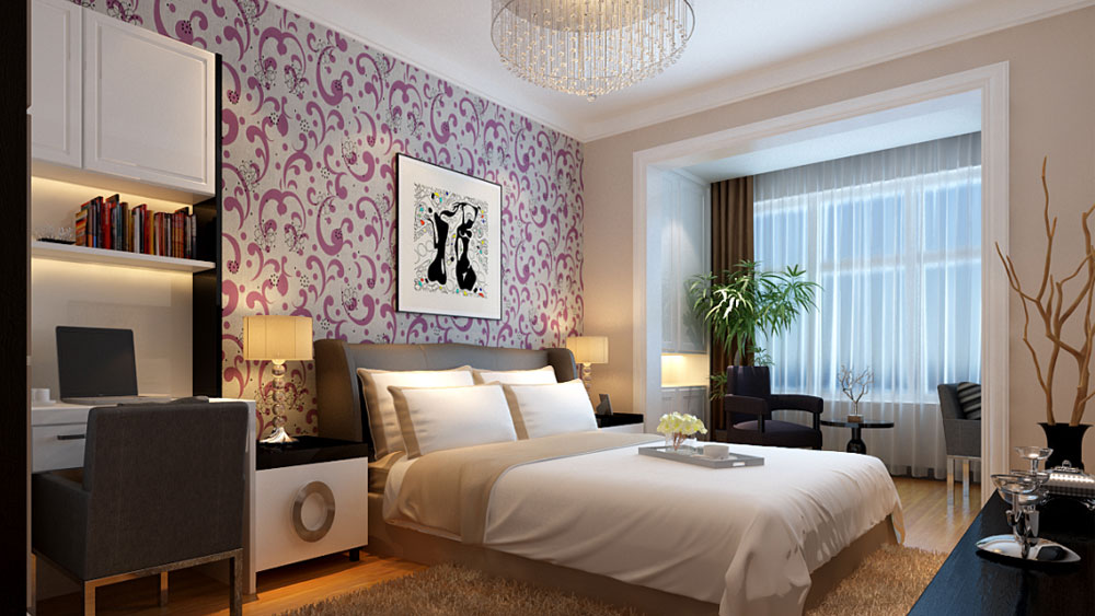 二居 简约 欧式 卧室图片来自高度国际装饰设计集团凌军在红木林104平米简欧风格的分享
