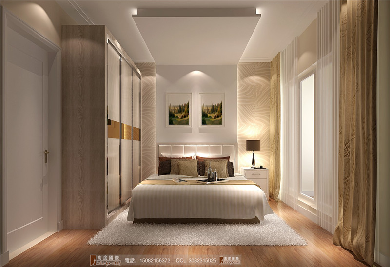 高度国际 卧室图片来自成都高端别墅装修瑞瑞在120平米简约-成都高度国际的分享