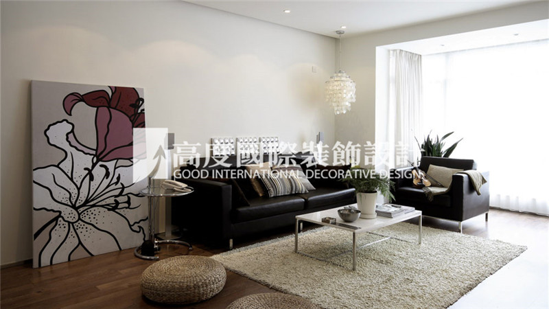 客厅图片来自北京高度国际装饰设计在华侨城138平现代简约风格设计的分享