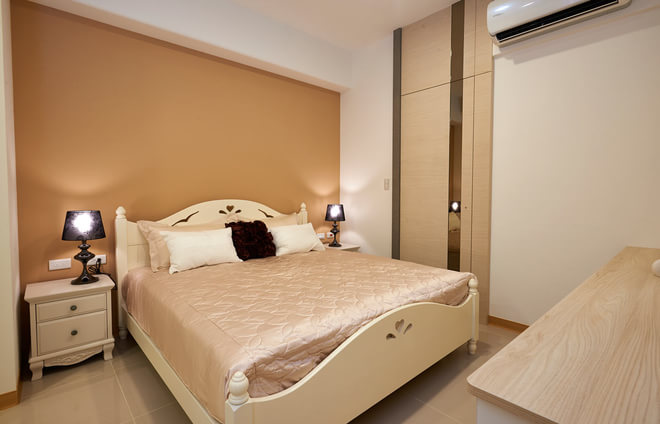 混搭 三居 旧房改造 卧室图片来自实创装饰上海公司在徐汇区老房翻新166平清新混搭家的分享
