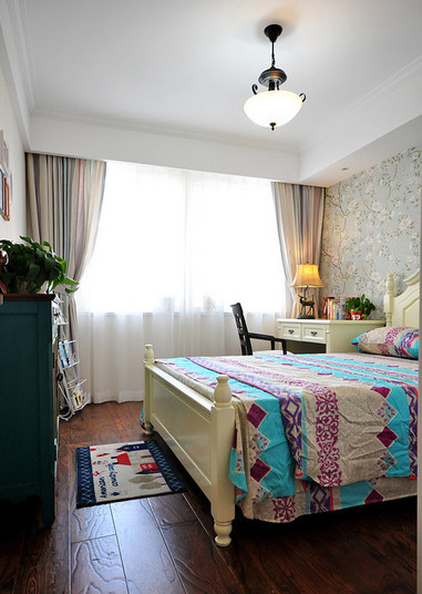 简约 欧式 混搭 三居 美式风格 80后 小资 半岛城邦 卧室图片来自尚品老木匠装饰在长城半岛城邦-美式风格的分享