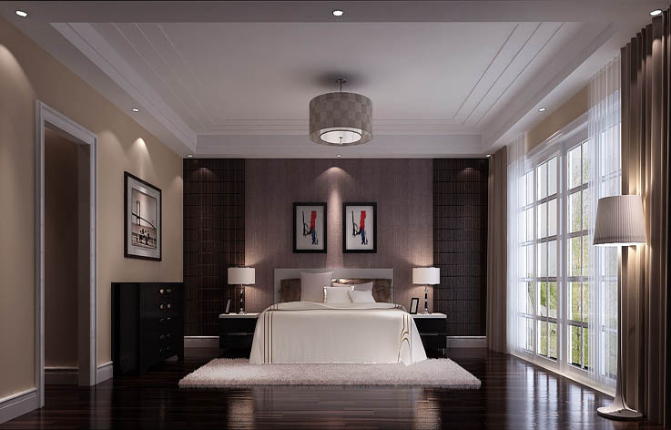 简欧风格 别墅 卧室图片来自高度国际宋书培在领秀新硅谷 别墅装饰设计效果图的分享