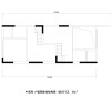 中信湾 户型图原始结构图 1房2厅2卫  53m²