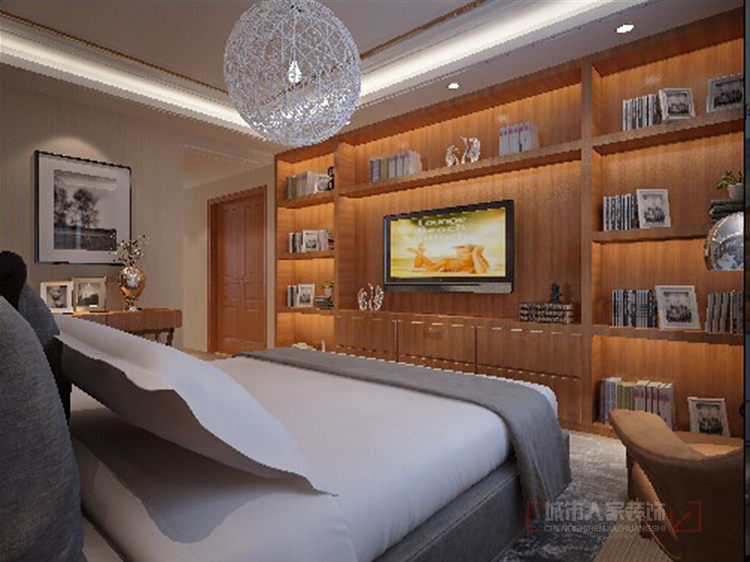 现代 三居 白领 收纳 80后 卧室图片来自西安城市人家装饰王凯在山水岭秀143㎡美眉的奢华空间的分享