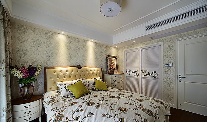 卧室图片来自佰辰生活装饰在50万打造145平美式风格小窝的分享