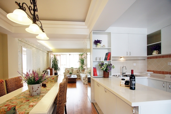 厨房图片来自四川岚庭装饰工程有限公司在142平米美式风格效果图的分享