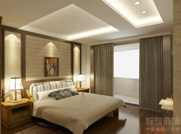 中式 户型 复式楼 小资 卧室图片来自四川标筑装饰公司在新中式典雅写意的分享