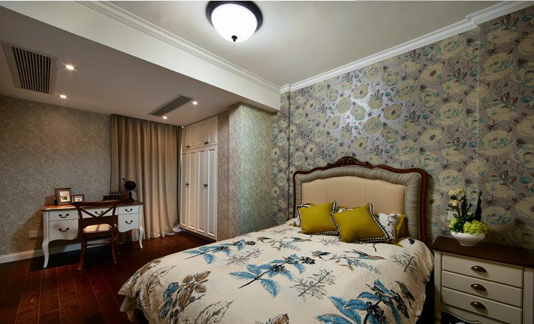 卧室图片来自佰辰生活装饰在50万打造145平美式风格小窝的分享