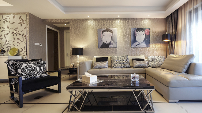 二居 客厅图片来自四川岚庭装饰工程有限公司在85平现代中式混搭尽享品味生活的分享