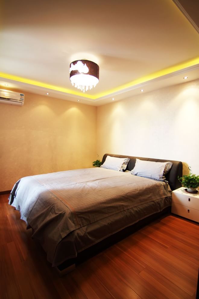 二居 简约 卧室图片来自四川岚庭装饰工程有限公司在70平米潮流小舒适现代简约风格！的分享