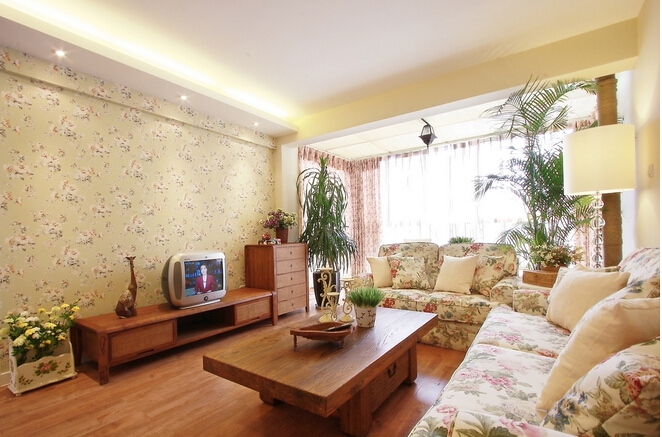 客厅图片来自四川岚庭装饰工程有限公司在142平米美式风格效果图的分享