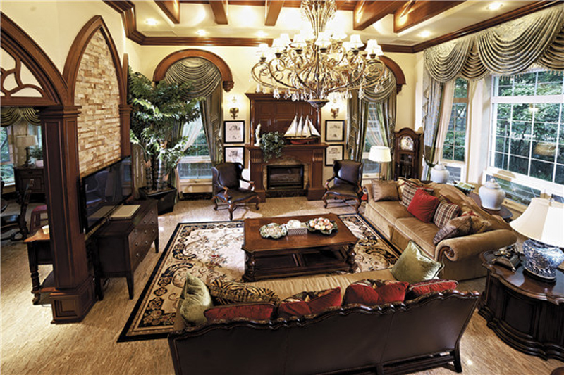 客厅图片来自潍坊万泰装饰在极致奢华600平美式别墅的分享