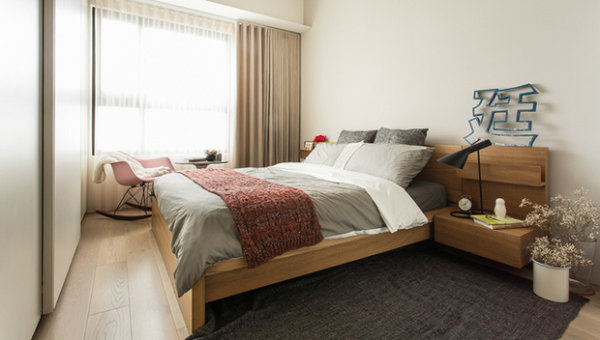 现代简约 新房装修 旧房改造 卧室图片来自周海真在现代简约风格三居室质朴温馨居的分享