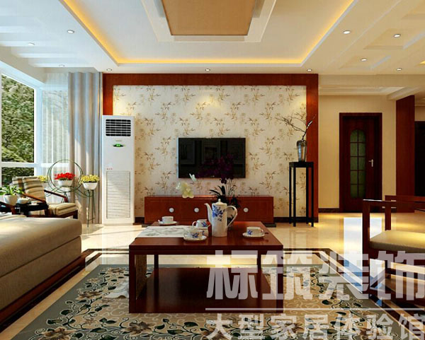 中式 标筑 成都装修 三居 客厅 卧室 厨房 客厅图片来自四川标筑装饰公司在标筑装饰-中式风格的分享