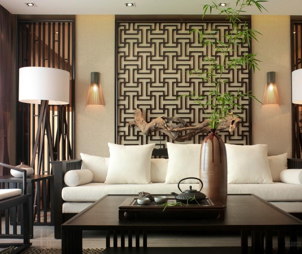 中式 四居 客厅图片来自紫禁尚品设计师李擎在金科西府的分享