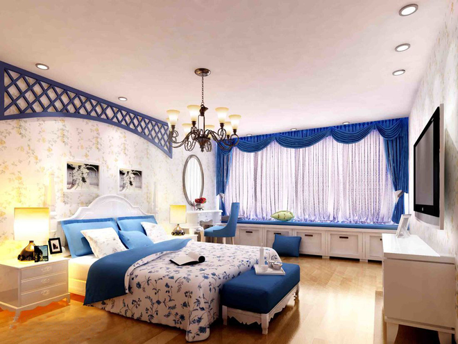 卧室图片来自周楠在80后最爱浪漫地中海风格设计家的分享