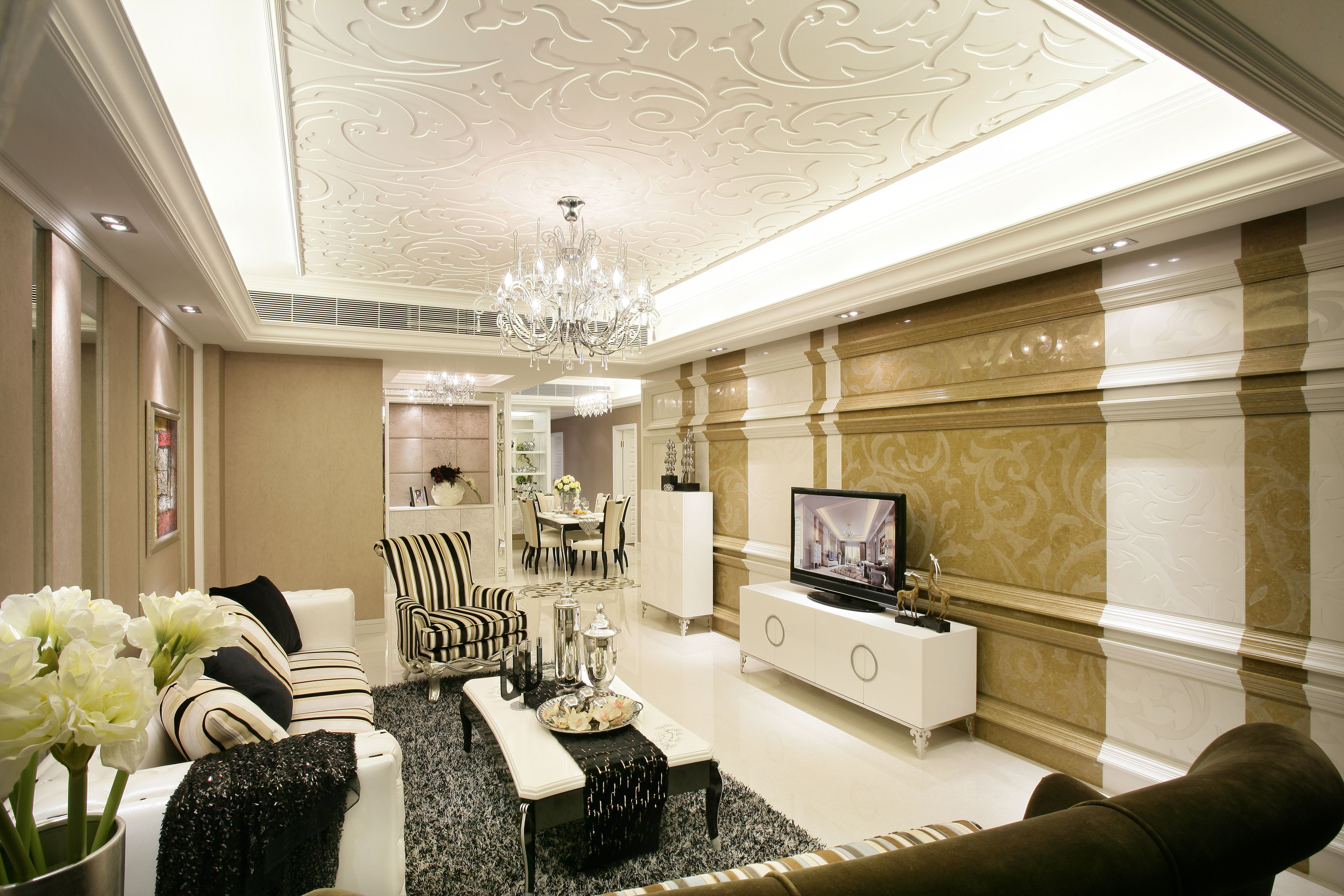 欧式 装修 设计 首开常青藤 三居 客厅图片来自北京高端公寓装修设计在简欧风格首开常青藤装修设计案例的分享