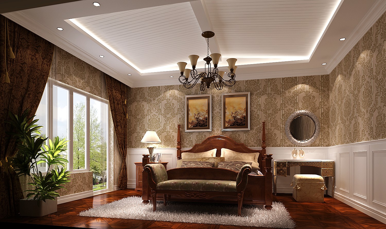 托斯卡纳 别墅 卧室图片来自凌军在龙湖香醍溪岸托斯卡纳风格的分享