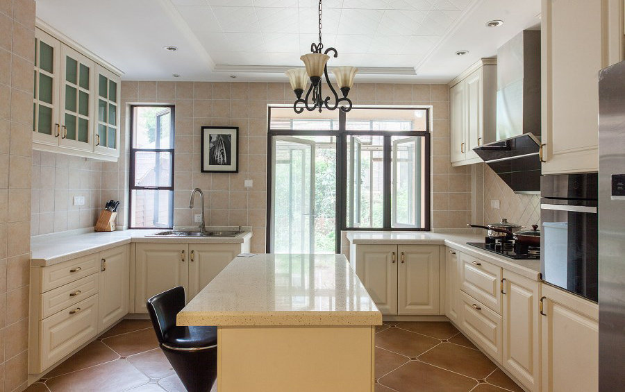 别墅装修 别墅设计 美式风格 美式 中海尚湖世 厨房图片来自别墅装修设计--Hy在美式风格的分享