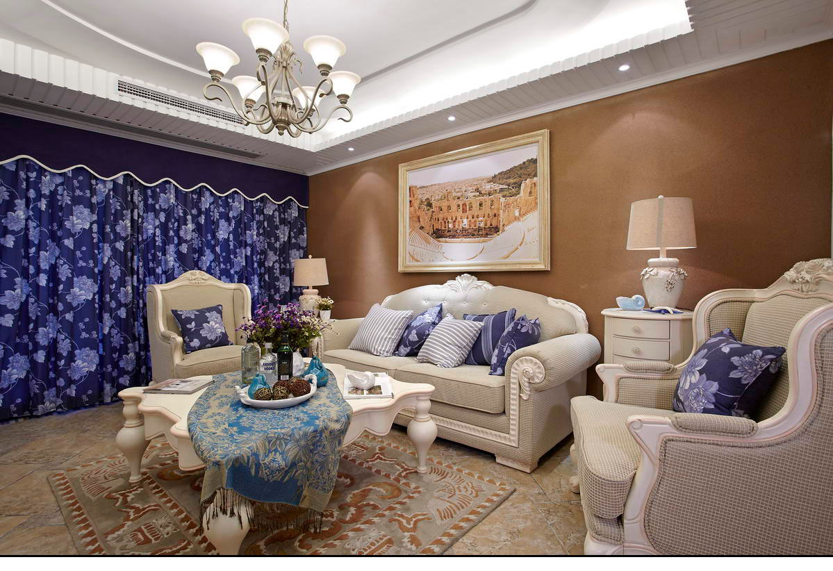 客厅图片来自北京今朝装饰在地中海风格的完美演绎的分享