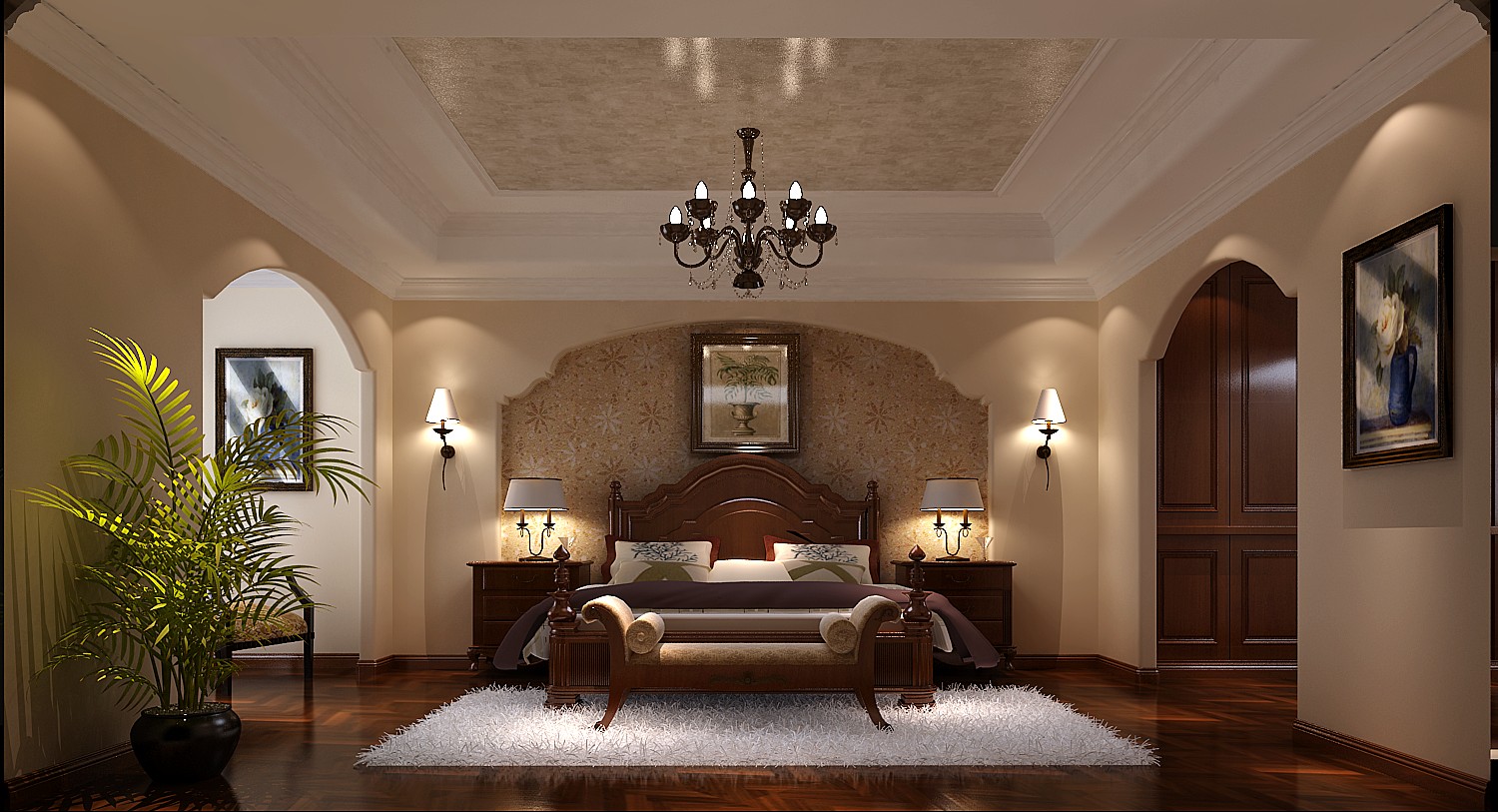 托斯卡纳 别墅 卧室图片来自凌军在龙湖蔚澜香醍托斯卡纳风格的分享