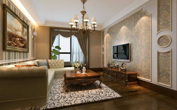 欧式 二居 客厅图片来自郑州实创装饰-杨淑平在【正商铂钻】87平温馨欧式设计的分享