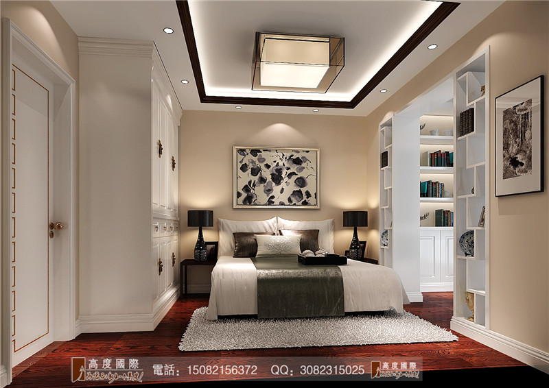 高度国际 卧室图片来自成都高端别墅装修瑞瑞在简约中式----成都高度国际装饰的分享