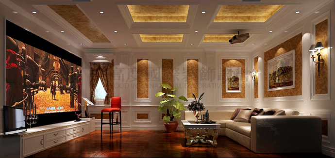 法式 中海尚湖世 别墅 客厅图片来自沙漠雪雨在中海尚湖世家 法式独栋的分享