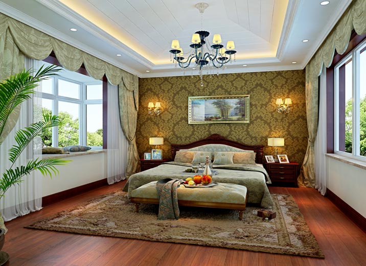 刘杨 刘杨成 卧室图片来自交换空间刘杨成室内设计师在深色古典混搭复式家的分享