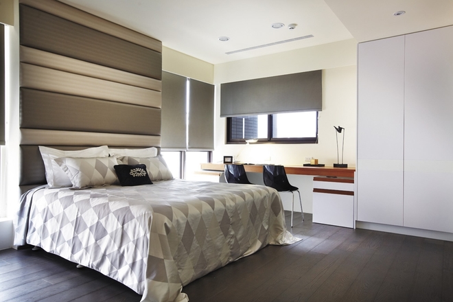 简约 三居 旧房改造 现代时尚风 卧室图片来自实创装饰上海公司在现代混搭清新自然不落俗套的分享