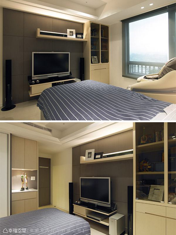 卧室图片来自幸福空间在109平黑白经典 专属优雅时尚的分享