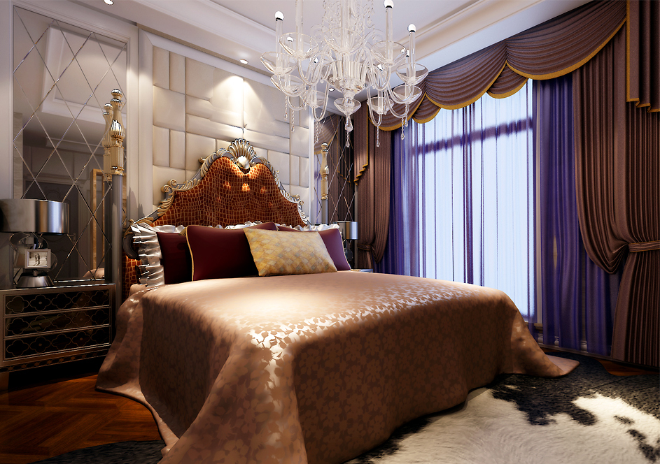 别墅 欧式 卧室图片来自百家装饰杨乐乐在保林溪湖林语的分享