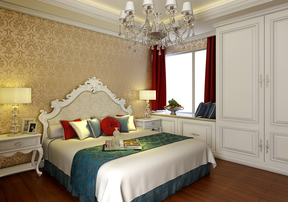 欧式 复式阁楼 卧室图片来自百家装饰杨乐乐在浦江苑御景湾的分享