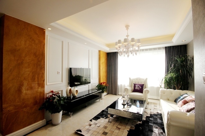 三居 家庭装修 简欧 阿拉奇设计 客厅图片来自阿拉奇设计在优美凹凸感的简欧家庭装修设计的分享