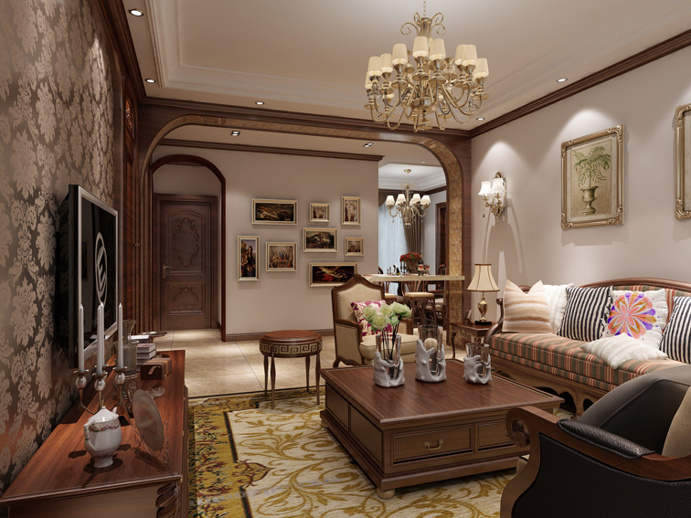 刘杨 刘杨成 客厅图片来自交换空间刘杨成室内设计师在120平美式经典风的分享
