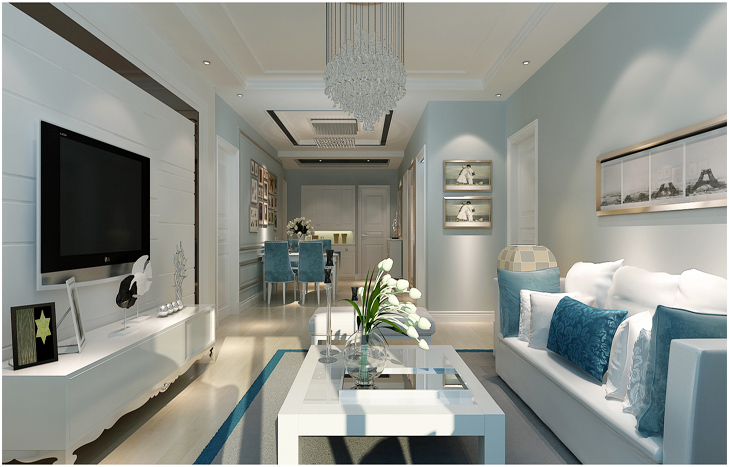 客厅图片来自交换空间刘杨成室内设计师在112平清新北欧风格的分享
