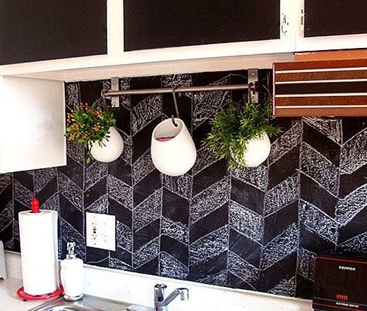 简约 田园 混搭 三居 客厅 厨房图片来自刘建勋在DIY打造居家黑板涂鸦墙的分享
