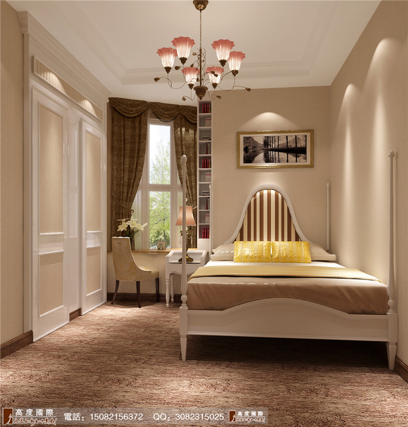高度国际 卧室图片来自成都高端别墅装修瑞瑞在142平米简欧----成都高度国际的分享