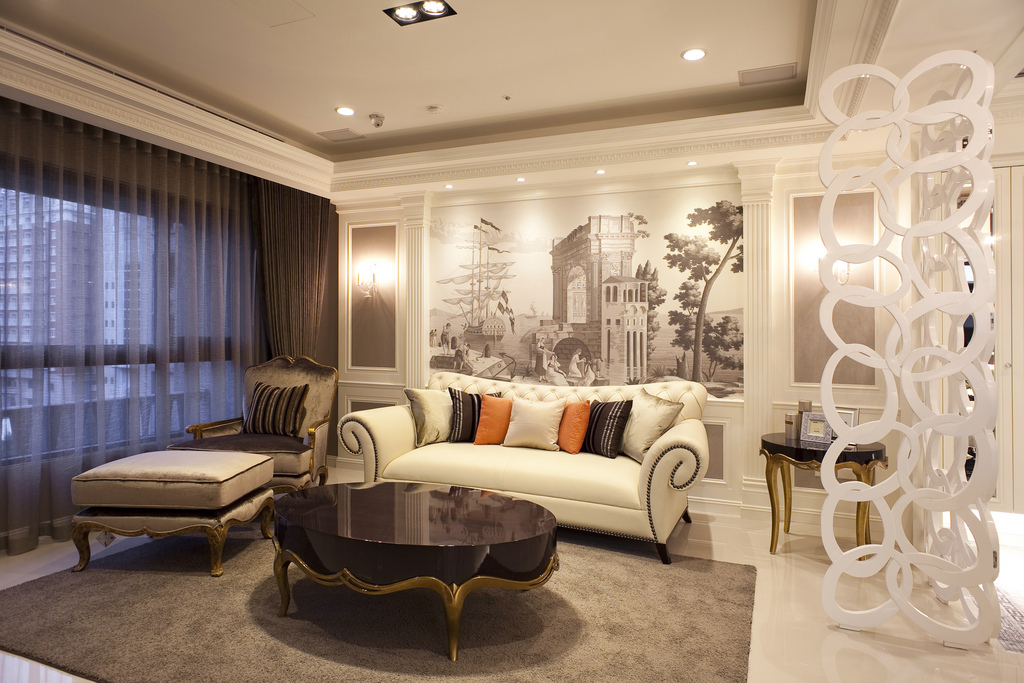 客厅图片来自慕尚族在三江航天首府133平现代混搭风格的分享