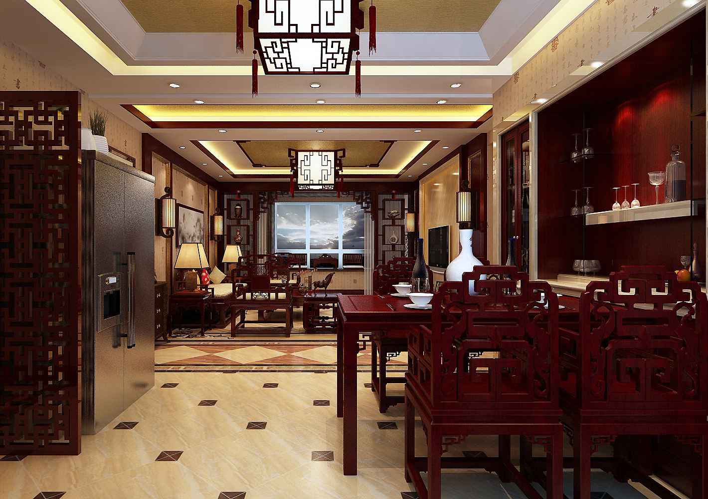 大户型 客厅图片来自百家装饰杨乐乐在金地长青湾的分享